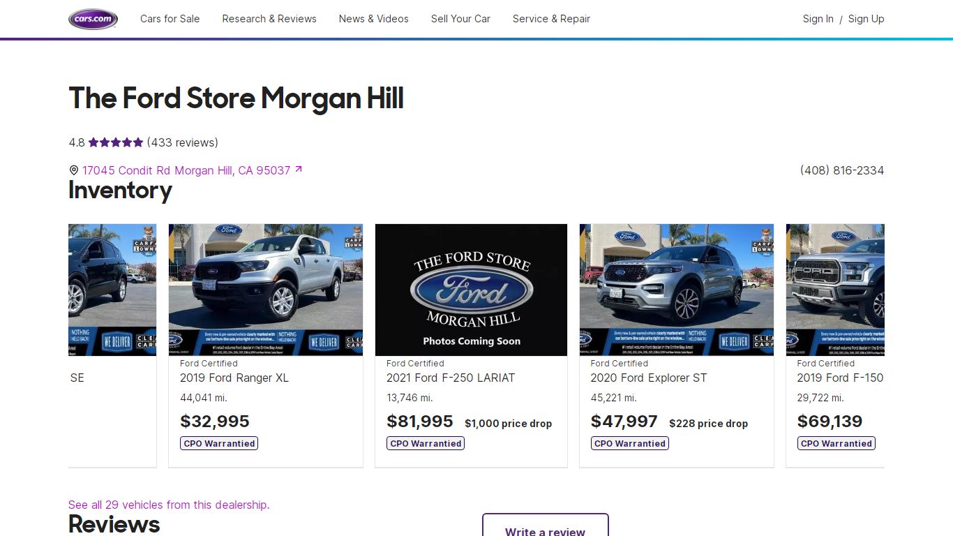 The Ford Store Morgan Hill - Morgan Hill, CA | Cars.com